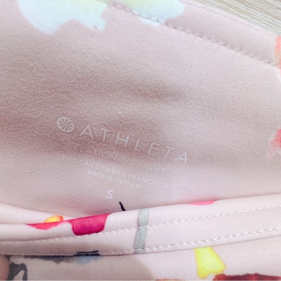 Athleta Elation 7/8 floral legging size small ❤️ - Picture 6 of 6